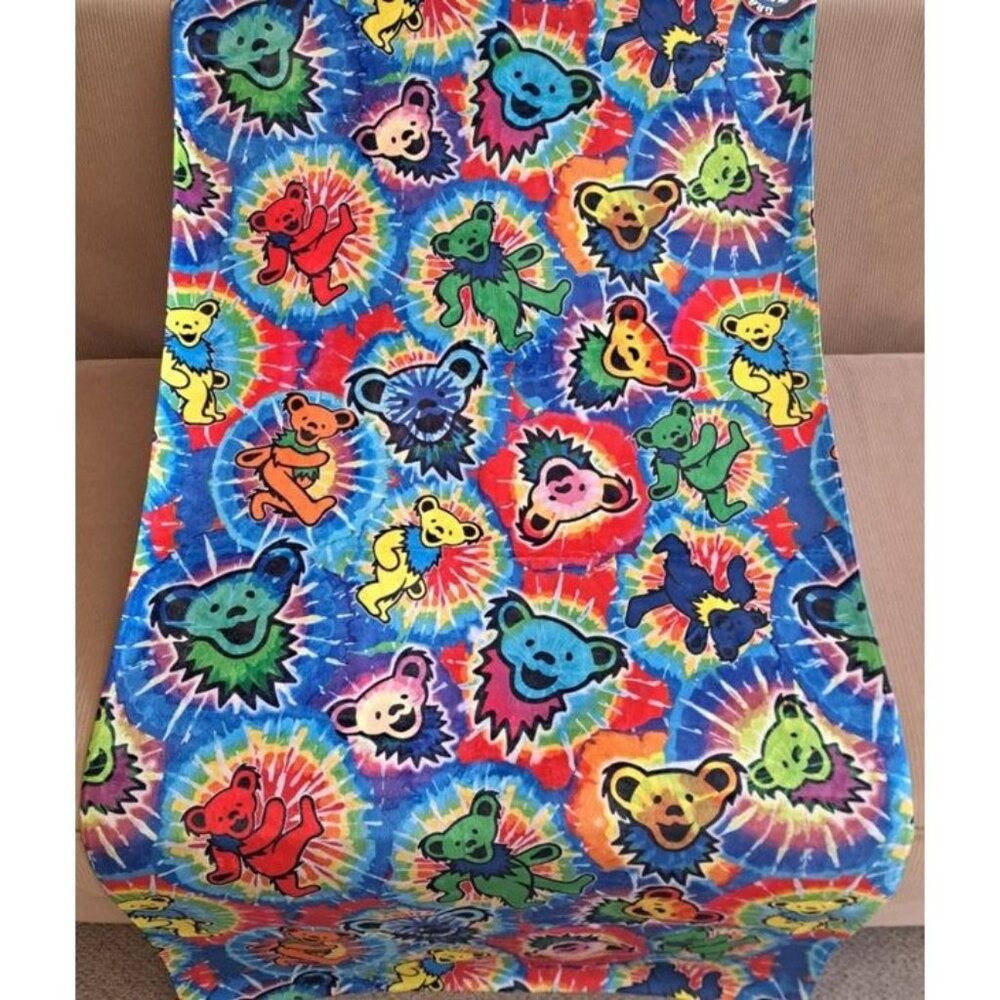 Dancing Bears Grateful Dead Beach Bath Pool Gift Towel Cotton Splash Vibrant New